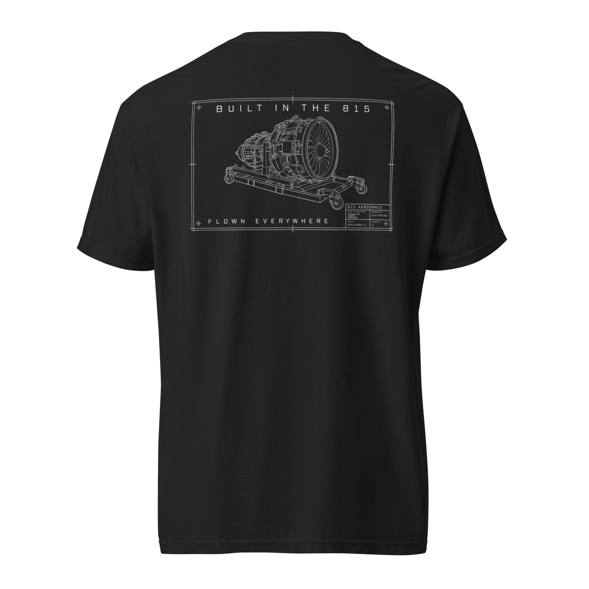 Blast Co Engineered for Flight T-Shirt — corrected back