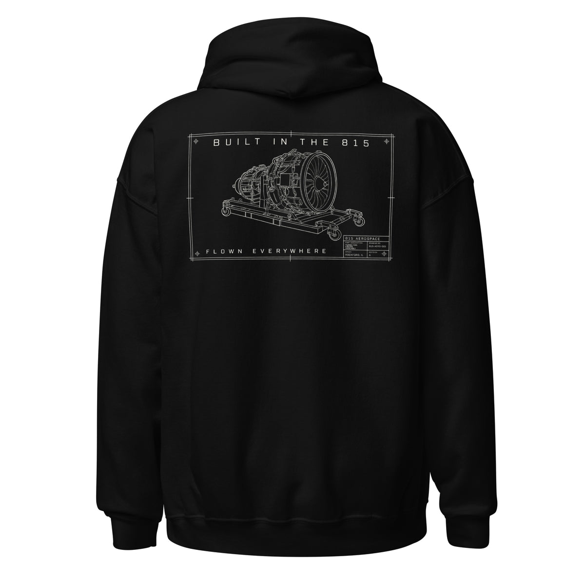 Blast Co Engineered for Flight Hoodie — corrected back