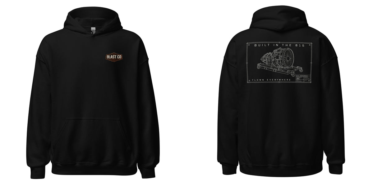 Blast Co Engineered for Flight Hoodie — corrected front and back