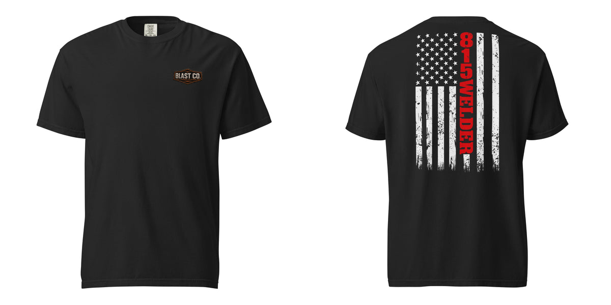 Welding in the 815 - Distressed American Flag tshirt or hoodie